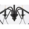 Elegant Lighting Westley 6 lights pendant in black - 4 of 4