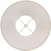 Imperial Shade Set of 2 Taupe Medium Bell Lamp Shades 7" Top x 14" Bottom x 11" High (Spider) Replacement with Harp and Finial - 3 of 4