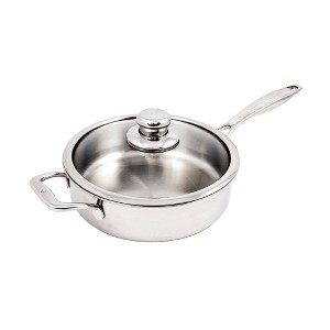 Swiss Diamond Premium Clad Saute Pan with Tempered Glass Lid - 1 of 2