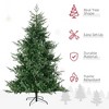 TopComfy Christmas Tree Stand Artificial Christmas Tree with Auto Open and Easy to Shape Branches, Green, 57"*57"*88.5" - 4 of 4