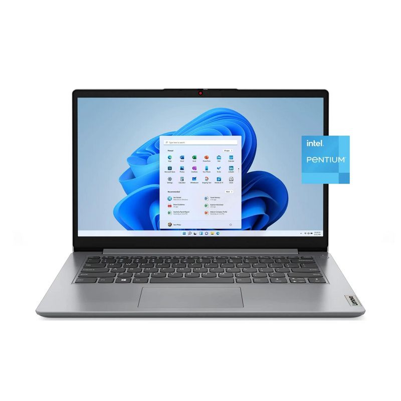 Lenovo IdeaPad 1 14IGL7 14" Laptop Intel Pentium Silver N5030 4GB Ram 128 GB eMMC W11H in S mode - Manufacturer Refurbished, 1 of 9