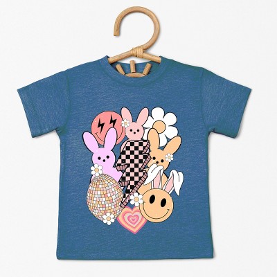The Juniper Shop Retro Easter Collage Toddler Short Sleeve Tee