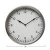 Storied Home Classic Round Metal Wall Clock, Antique Nickel Finish - 2 of 4