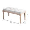 TiramisuBest Industrial Counter-Height Bench - Light Gray Foam-Cushioned Seat for Kitchen & Dining - 3 of 4