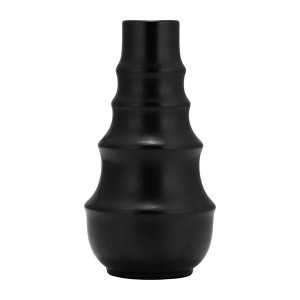 Sagebrook Home Decorative Ceramic Vase - Contemporary Ring Patterned Flower Vases for Home, Office Decorative - 1 of 4