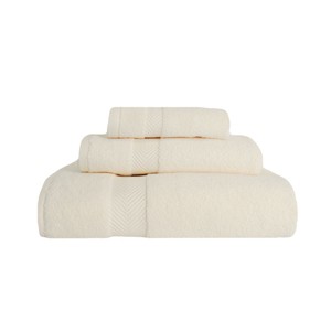 Contemporary Quick-Drying Zero-Twist Cotton 3-Piece Towel Set by Blue Nile Mills - 1 of 1