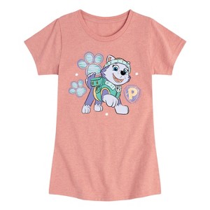 Girls' - Paw Patrol - Everest Sketch Fitted Short Sleeve Graphic T-Shirt - 1 of 4