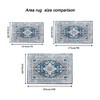 Kumasinova Vintage Boho Area Rug, Washable Rug with Floral Pattern, Faux Cashmere Living Room Rug, Non-Slip Rugs, Stain-Resistant Door Mat - 2 of 4