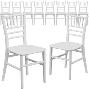 Emma and Oliver 10 Pack Child’s All Occasion Resin Chiavari Chair for Home or Home Based Rental Business - 1 of 4