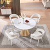Set of 4 Dining Chair with Metal Legs for Dining Room, Living Room, or Home Office -Morden Fort - 3 of 4