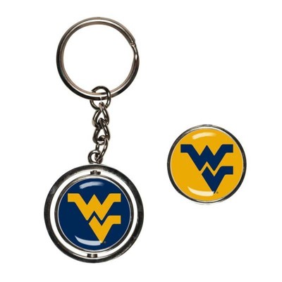 NCAA West Virginia Mountaineers Spinner Key Ring