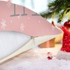 Pink Christmas Pillow Covers Set of 4 for Xmas Decor Winter Holiday Throw Cushion Case - 3 of 4