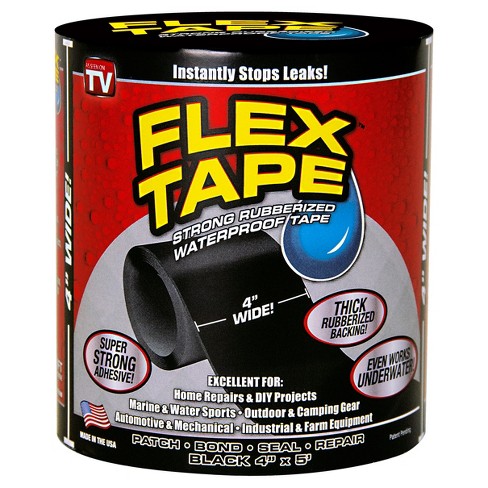 Flex Tape, Black, 12-In. x 10-ft.