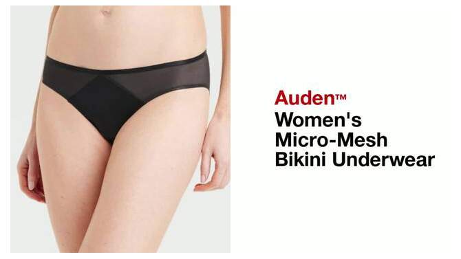 Women's Micro-Mesh Bikini Underwear - Auden™, 2 of 6, play video