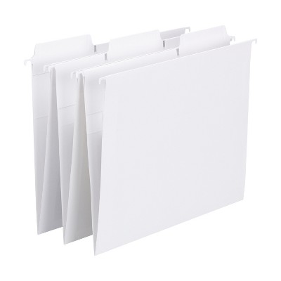 11.75 x 9.3 White Hanging File Folders 10 Count New Version 