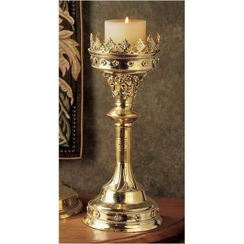 Design Toscano Chartres Cathedral Gothic Candlestick: Grande