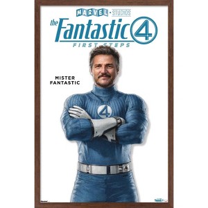 Trends International Marvel Fantastic Four: First Steps (2025) - Mister Fantastic Feature Series Framed Wall Poster Prints - 1 of 4