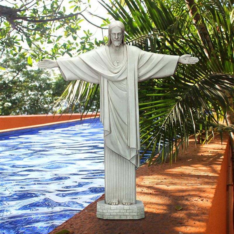 Design Toscano Christ The Redeemer Religious Statue - Off-White, 2 of 7