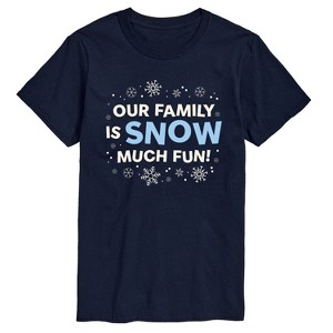 Men's - Instant Message - Family Snow Much Fun Short Sleeve Graphic T-Shirt - 1 of 4
