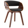 VidaXLDining Chair Gray Bent Wood and Fabric - 2 of 4