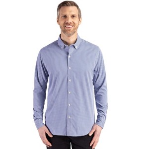 Cutter & Buck Skyline Epic Confidence Recycled Gingham Mens Big & Tall Long Sleeve Dress Shirt - 1 of 2