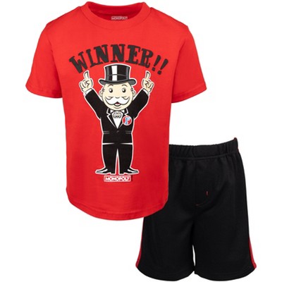 Monopoly T-shirt And Mesh Shorts Outfit Set Toddler : Target