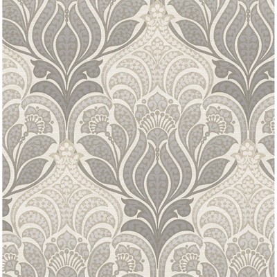 NuWallpaper 28.2' Charisma Peel & Stick Wallpaper Gray