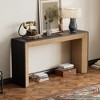 KIGFTSOD Elegant Console Table - Fireplace Design, High-Quality Wood Veneer Top, Simple & Functional for Hallway, Living Room & Entryway - 2 of 4