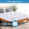 Vipbear 4 Inch Dual Layer Memory Foam Mattress Topper,2 Inch Cooling Gel Memory Foam & 2 Inch Pillow Top Mattress Pad, Fits 8-20 Inches Deep Pocket - 3 of 4