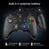 Aukfa 9110 Wireless Pro Controller for PS3, PC, Android TV - 2.4G Gamepad with 4 Programmable Buttons, Adjustable Vibration & LED Lights,Black - 3 of 4