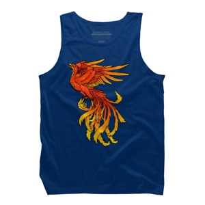 Men's Design By Humans Phoenix By Zeldy Tank Top - 1 of 3