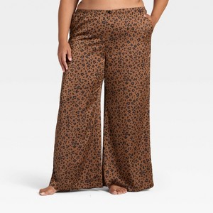 Women's Satin Pajama Pants - Auden™ - 1 of 3