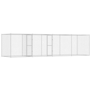 Dog Cage Silver 600 x 200 x 200 cm Galvanised Steel - 1 of 4