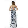 Riviera Sun Womens Maxi Dress  Tie Die Spaghetti Strap Long Sundress  Summer Dresses - 3 of 3