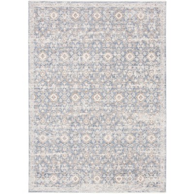 Moondust 600 MND642 Power Loomed Indoor Area Rug - Blue/Ivory - 5'3"x7'7"- Safavieh