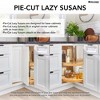 Rev-A-Shelf Polymer Pie-Cut 2-Shelf Lazy Susan Blind Corner Kitchen Cabinet Storage Organizer with Telescoping Shaft - 3 of 4