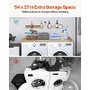 VEVOR Washer Dryer Countertop with 2Tier Shelf,54"x27"Wooden Washer and Dryer Countertop with Anti-Slip Pads,Water-Resistant Laundry Topper Cover,Wood - 4 of 4