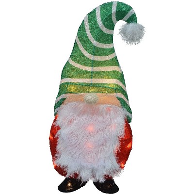 Candy Cane Lane 20 Inch Short Gnome Outdoor 3D Led Yard Décor