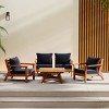 WestinTrends Avalon Outdoor 5-Piece Modular Sectional Patio Furniture Sofa Set - 2 of 4
