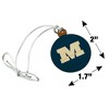 Millikin University Primary Logo Mini Small Tiny Wood Christmas Tree Holiday Ornament - 4 of 4