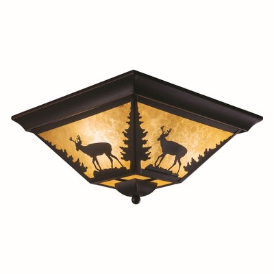 Vaxcel Bryce 3 - Light Flush Mount in  Burnished Bronze