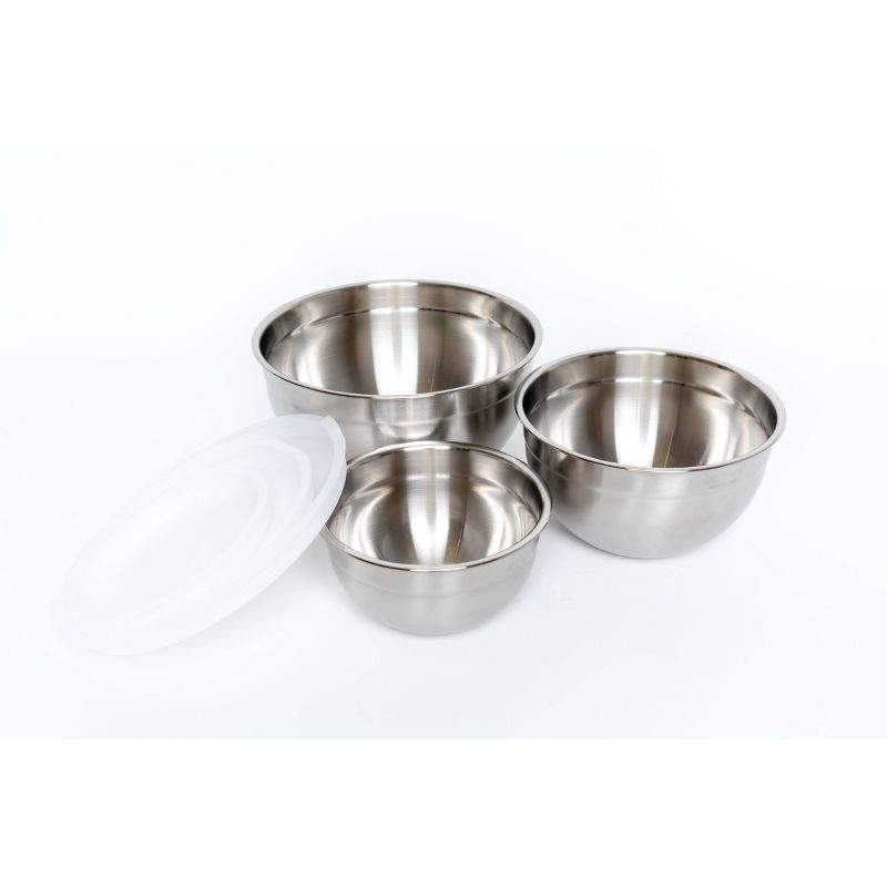 Cuisinart Set of 3 Stainless Steel Mixing Bowls with Lids, 5 of 8