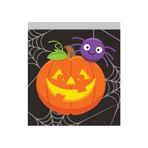 10ct Pumpkin And Spider Favor Bags Target
