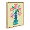 18" x 24" Sylvie Mid Century Modern Tulips Framed Canvas by Rachel Lee of My Dream Wall Natural - Kate & Laurel All Things Decor - 2 of 4