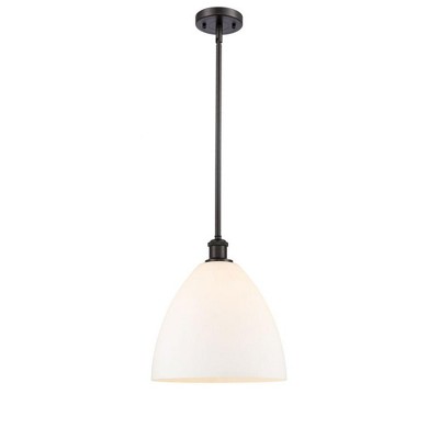 Bristol Glass - 1 Light Mini Pendant In Industrial Style-12.75 Inches Tall and 12 Inches Wide