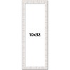 PosterPalooza | Panoramic Sculpted White Picture Frame - UV Acrylic, Foam Board Backing, Hanging Hardware - 2 of 4