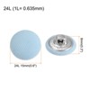 Unique Bargains DIY Craft Metal Shank Cotton Covered Round Sewing Buttons 20 Pcs - 2 of 4