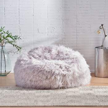Lachlan Furry Bean Bag - Christopher Knight Home