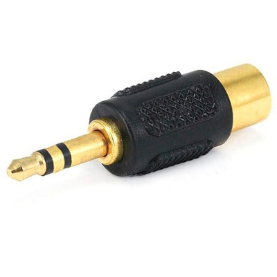 Monoprice 3.5mm TRS Stereo Plug to RCA Jack Adapter, Gold Plated