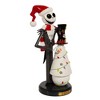 Kurt Adler 11-Inch Disney Nightmare Before Christmas Jack Skellington with Snowman Nutcracker - 2 of 4